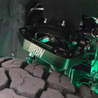 Picture of Installed Green BRBN Upper Control Arm on a Ford Bronco