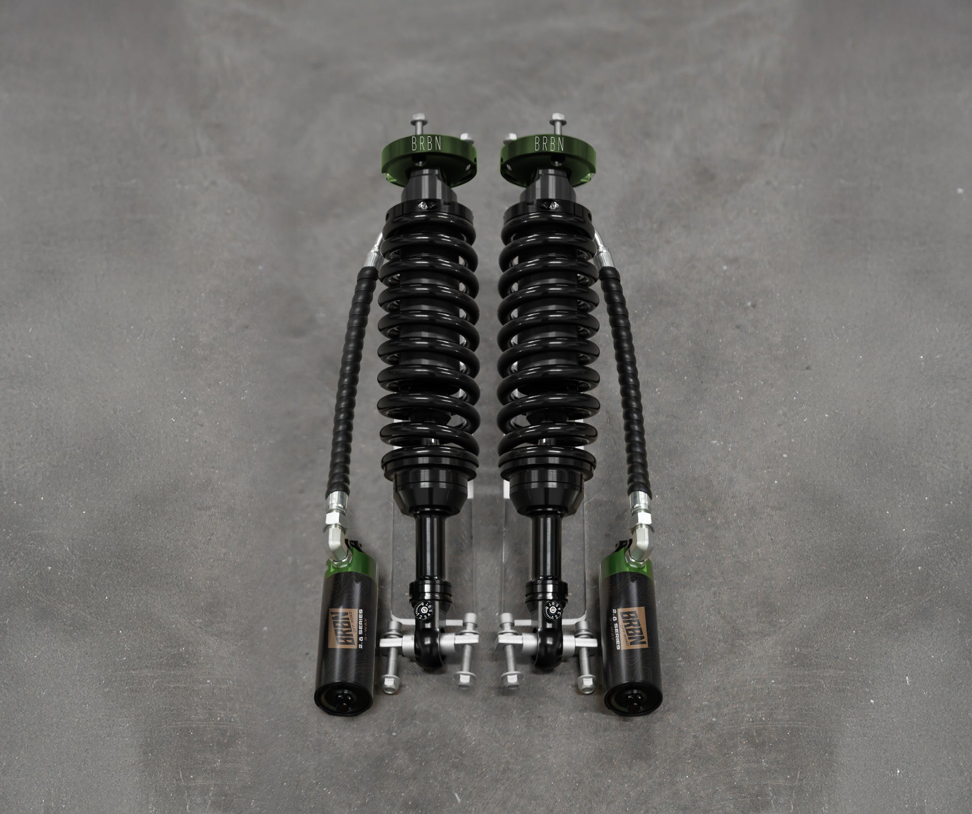 BRBN 2.8 HD Series 3-Way Adjustable Front Coilover Kit For Ford Bronco